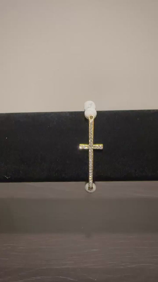 Marble Cross bracelet
